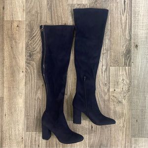 GUESS Arla Faux Suede Over-The-Knee Heel Boots